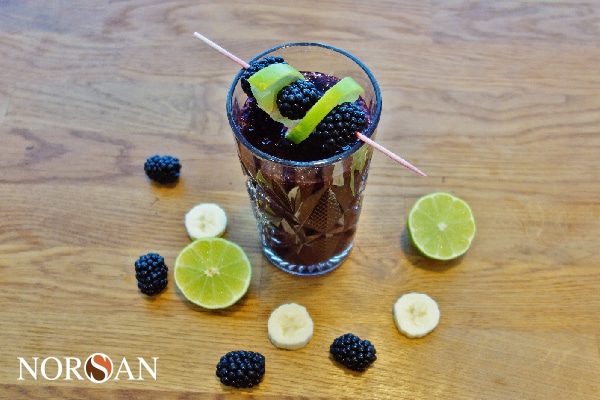 Rezeptvideo Brombeer Limetten Smoothie Mit Omega 3 NORSAN