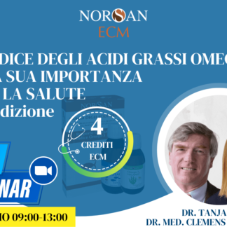 Copertina webinar: info evento e foto profilo della Dr. Tanja Nart e Dr. Prof. Clemens Von Schacky