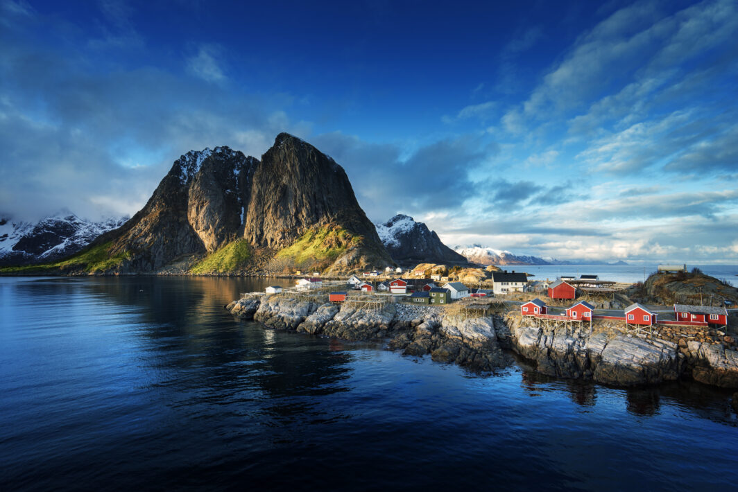 Casette su isole nel mare