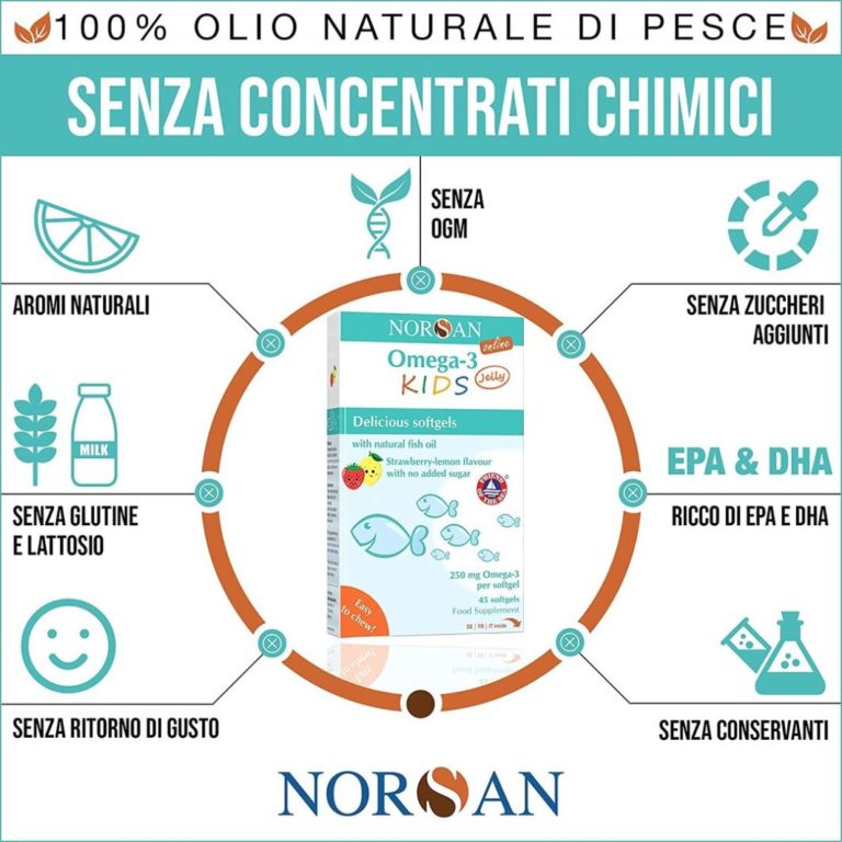 NORSAN Omega3 KIDS Jelly Caramelline omega3 bambini