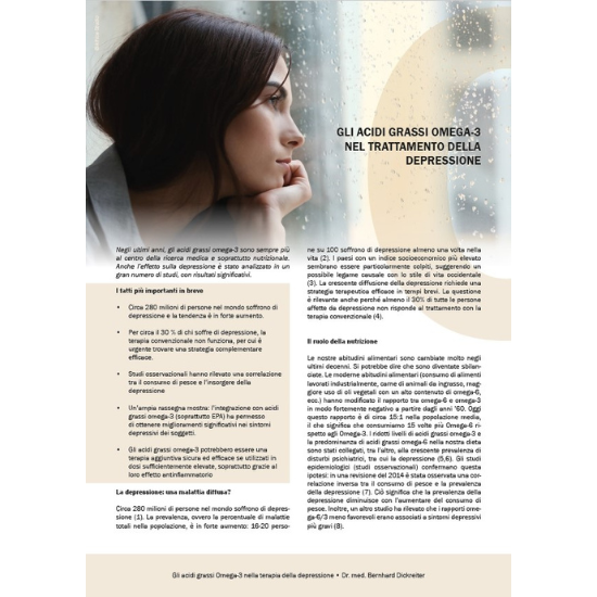 Articolo Omega3 nel trattamento della depressione NORSAN Italia