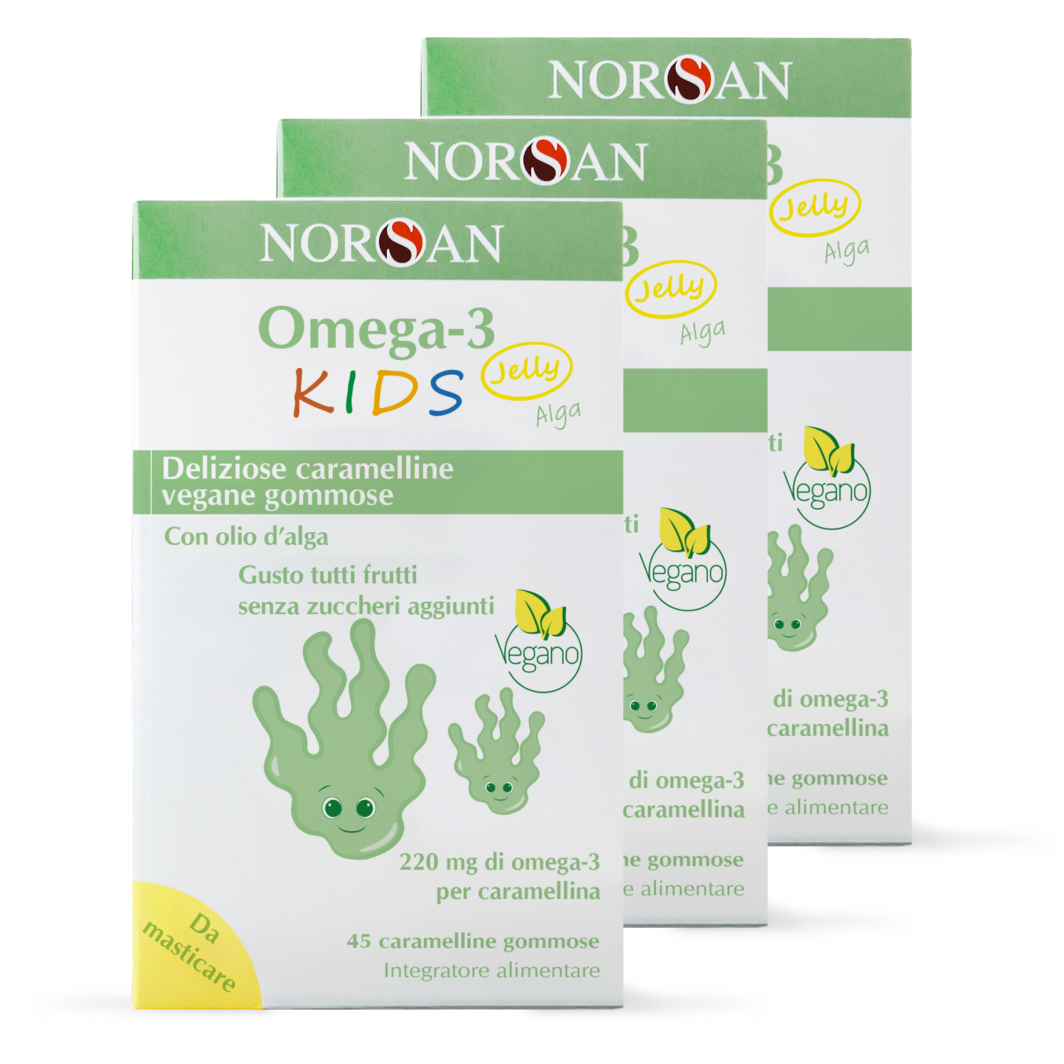 Packshot NORSAN Omega-3 KIDS Jelly Alga Set Da 3