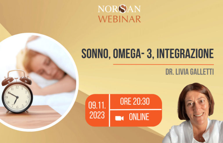 Copertina webinar: sveglia in primo piano, donna che dorme sullo sfondo, info evento e foto profilo della Dr.ssa Livia Galletti