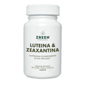 Tabella con valori nutrizionali ZREEN Luteina-Zeaxantina