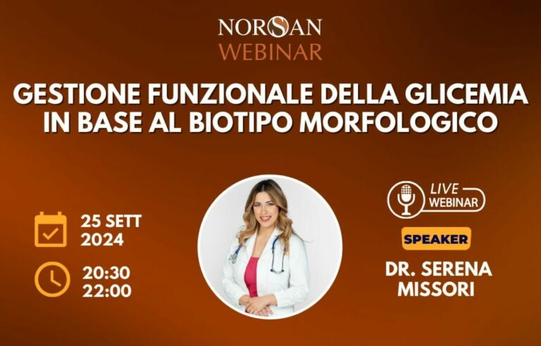 Copertina webinar: info evento e foto profilo della Dr. Serena Missori