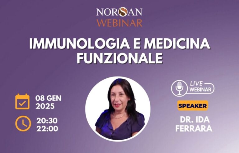Copertina webinar: info evento e foto profilo della Dr.ssa Ida Ferrara
