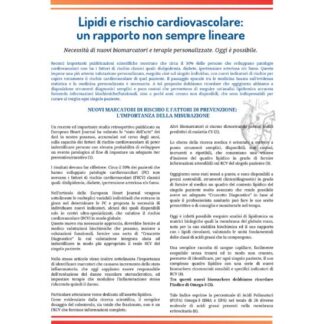 Anteprima articolo Lipidi e Rischio Cardiovascolare