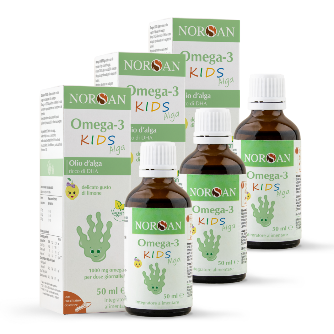 Packshot NORSAN Omega-3 KIDS Alga Set Da 3