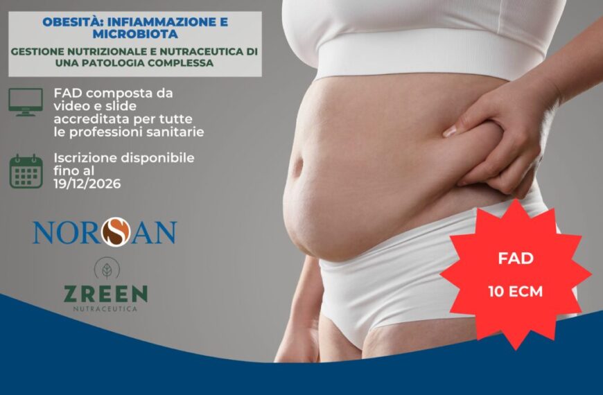 Evento FAD su obesità: infiammazione e microbiota