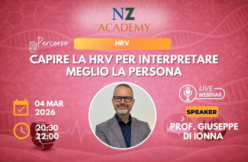 Copertina NORSAN Webinar: capire la HRV per interpretare meglio la persona con Prof. Giuseppe di Ionna