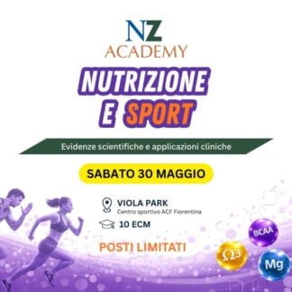 Copertina Evento in presenza: Nutrizione e sport: evidenze scientifiche e applicazioni cliniche