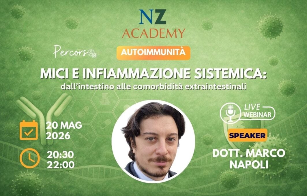 SITO_nz webinar con Napoli-13.05.26 Copertina Webinar NZ Academy - Mici MICI e infiammazione sistemica: dall’intestino alle comorbidità extraintestinali