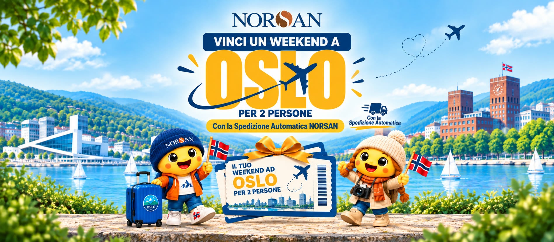 Vinci un weekend a Oslo per 2 persone con la Spedizione Automatica NORSAN