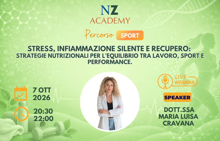 Stress, infiammazione silente e recupero: strategie nutrizionali per l’equilibrio tra lavoro, sport e performance.